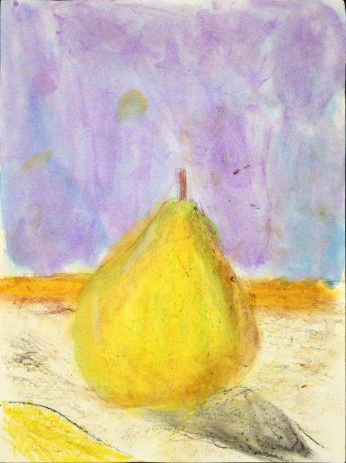 Drawing of a green Pear